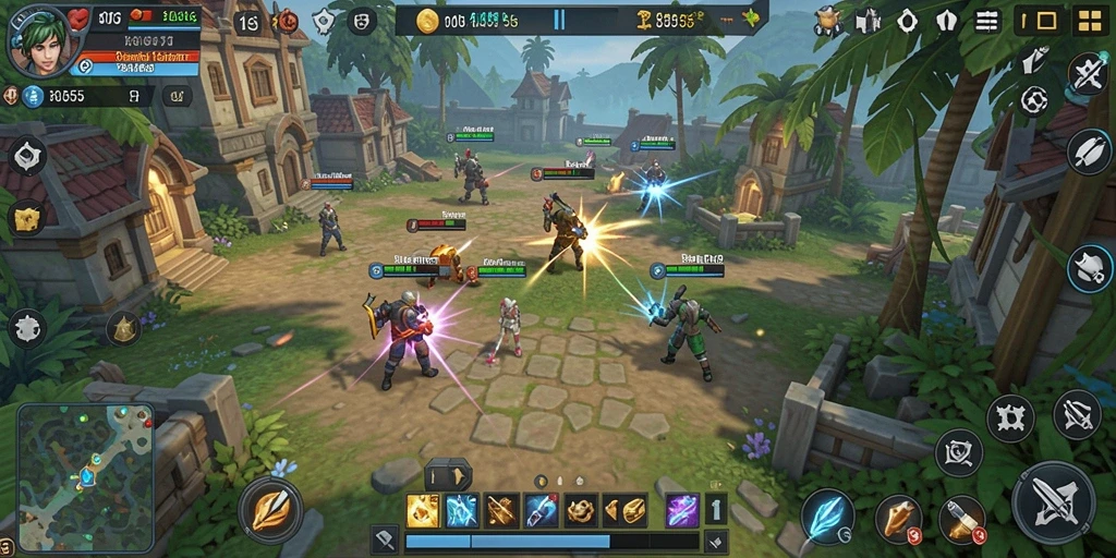 Tampilan gameplay mendebarkan dalam 8055, tunjukkan strategi Anda!