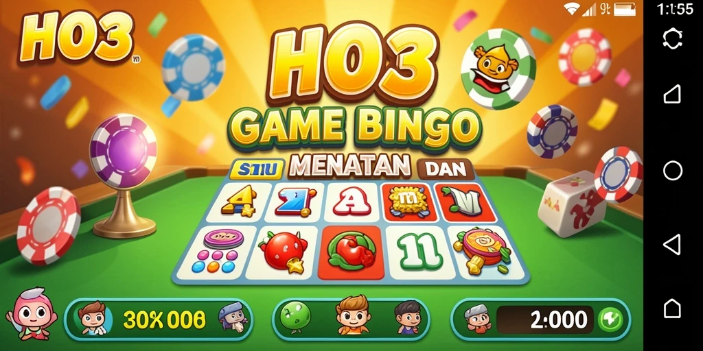 Screenshot gameplay HO3 menampilkan aksi seru permainan Bingo.