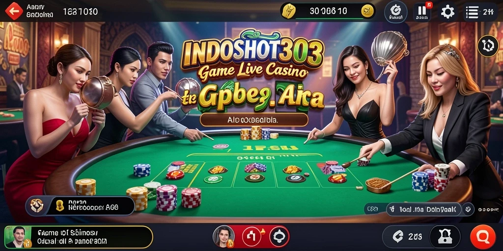 Tampilan gameplay langsung yang menegangkan di INDOSLOT303.