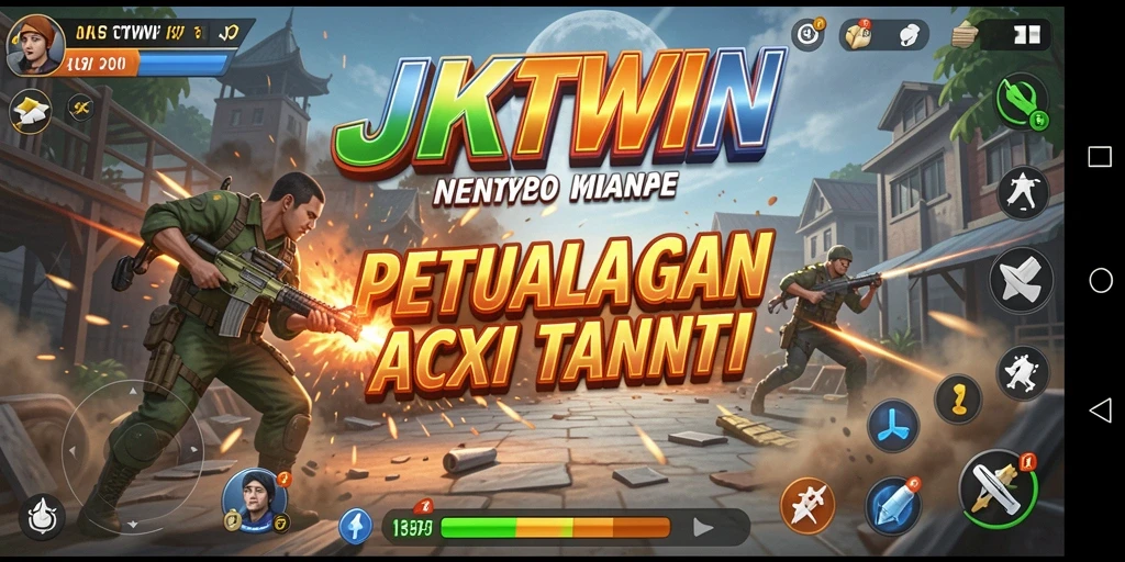 Tampilan menarik dalam permainan aksi JKTWIN dengan grafis menawan.