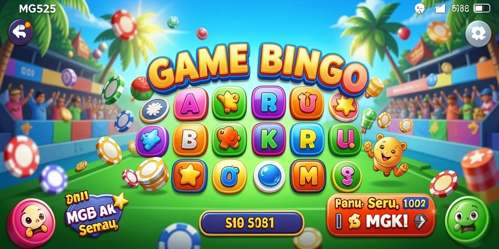 Tampilan gameplay Bingo yang seru dan interaktif dalam MG525.