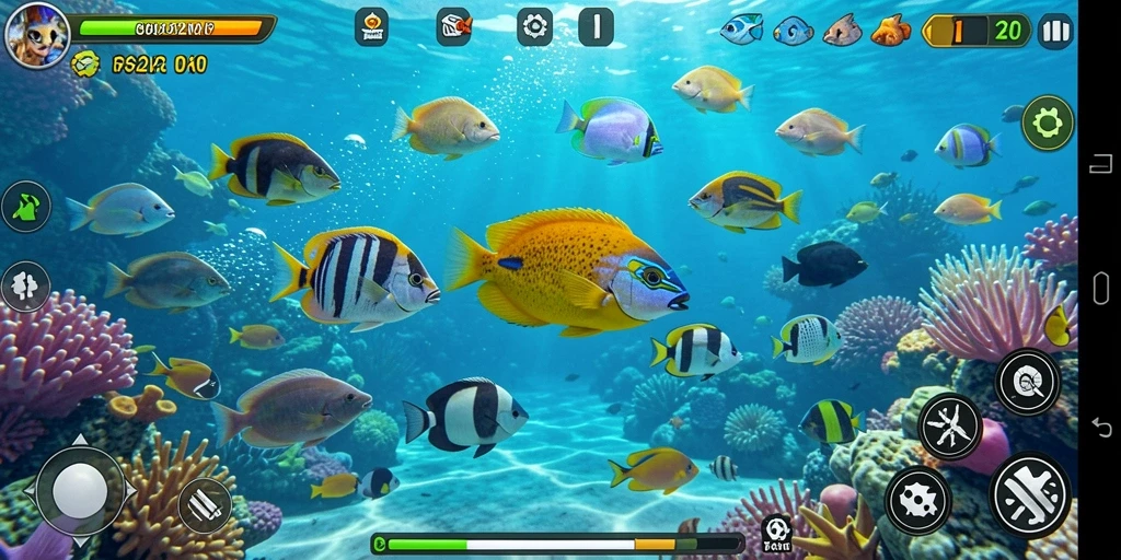 Tampilan gameplay RP62RP dengan aksi tembak ikan yang mendebarkan.