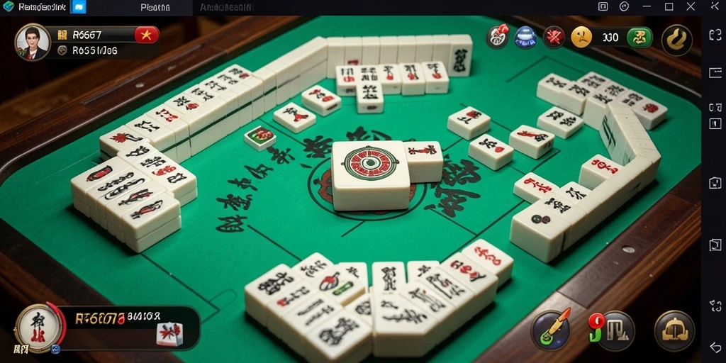 Tampilan gameplay <strong>RP6677</strong> yang menarik saat bermain Mahjong.