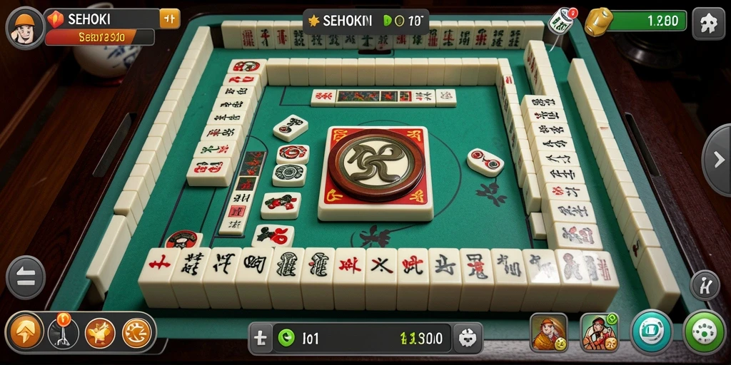 Tampilan permainan Mahjong yang menakjubkan dalam SEHOKI.